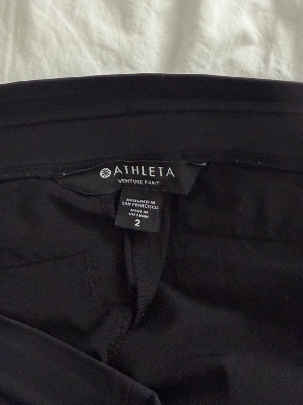 Athleta Venture Hiking Pants Lightweight Travel Jogger Black Size 2 - Picture 7 of 11